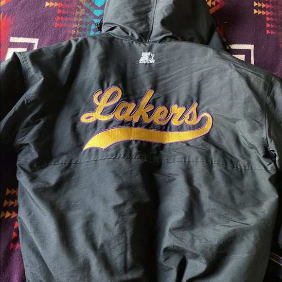 Los Angeles Lakers Starter Parka Jacket 1990’s VTG - Picture 3 of 9